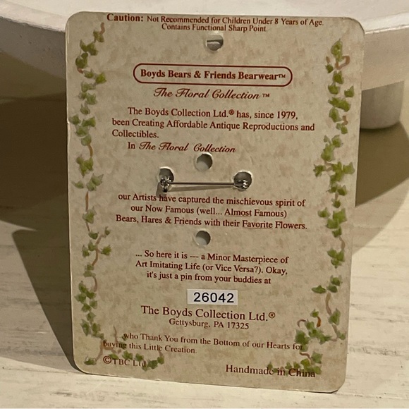 Boyd's Bears Bearwear Pin Floral Collection - Picture 8 of 9